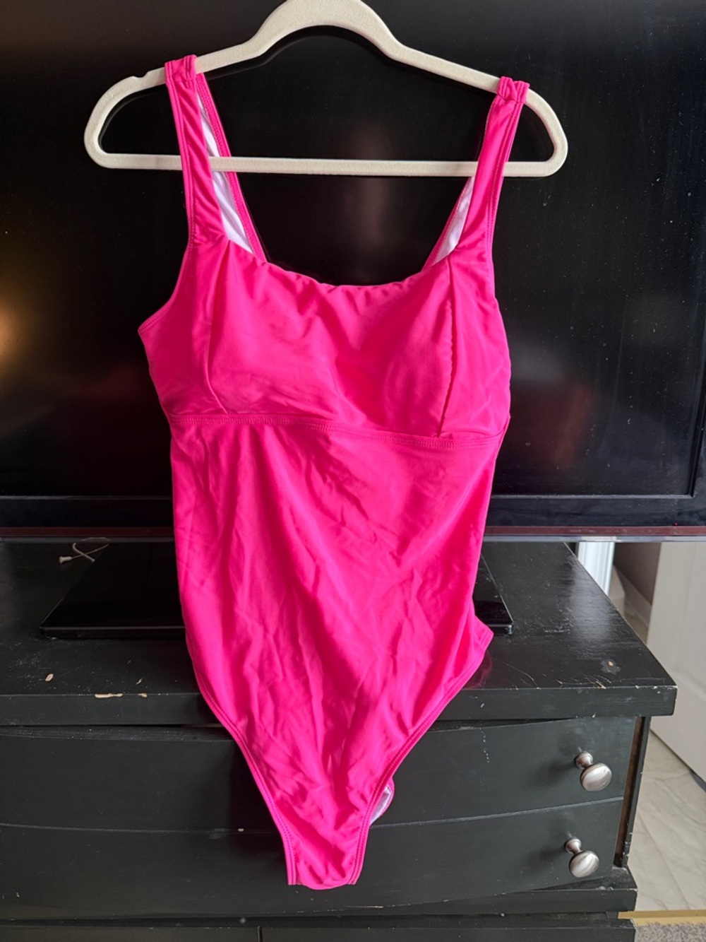 SHEIN Bright Pink One-Piece Swimsuit